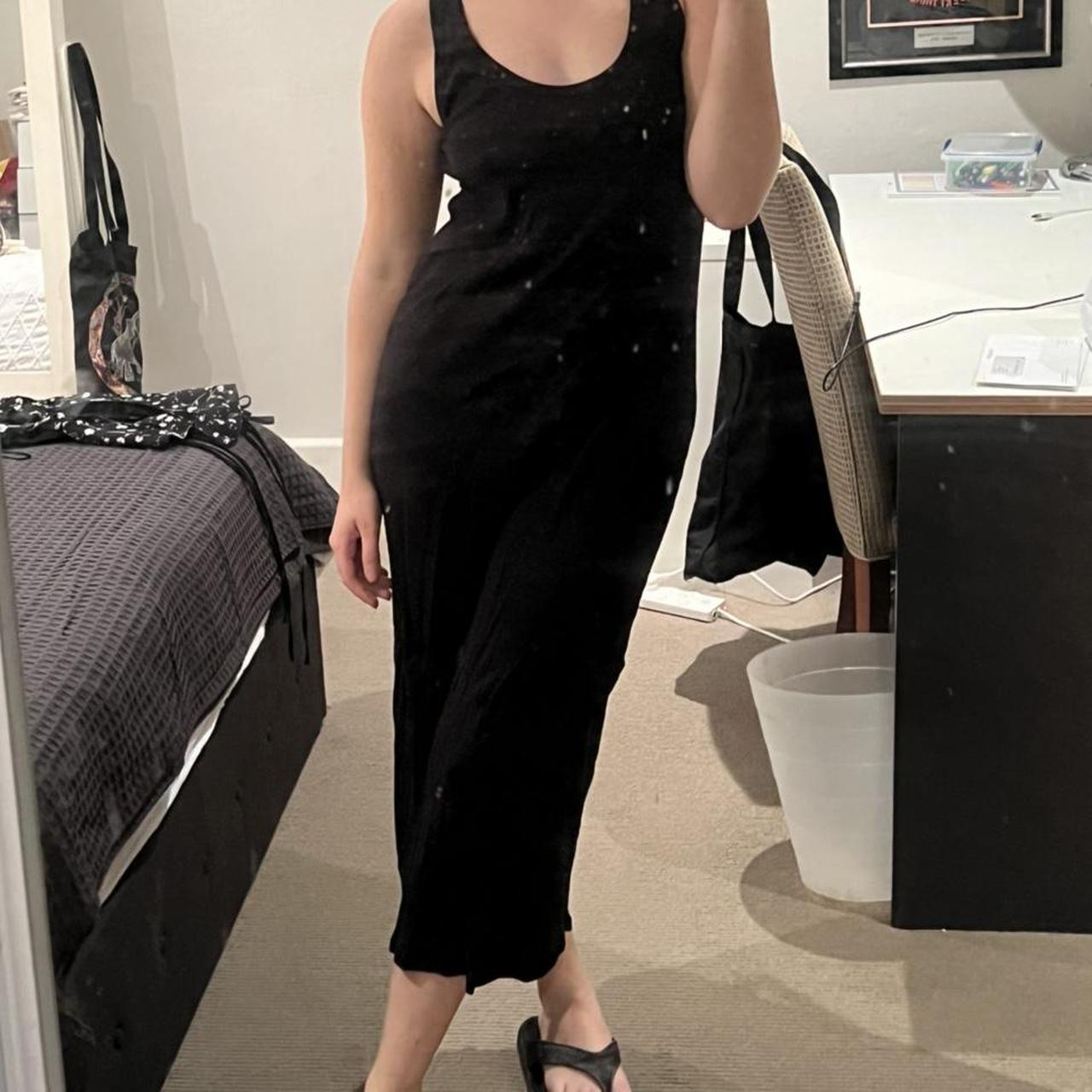 ZARA black tank maxi dress Depop