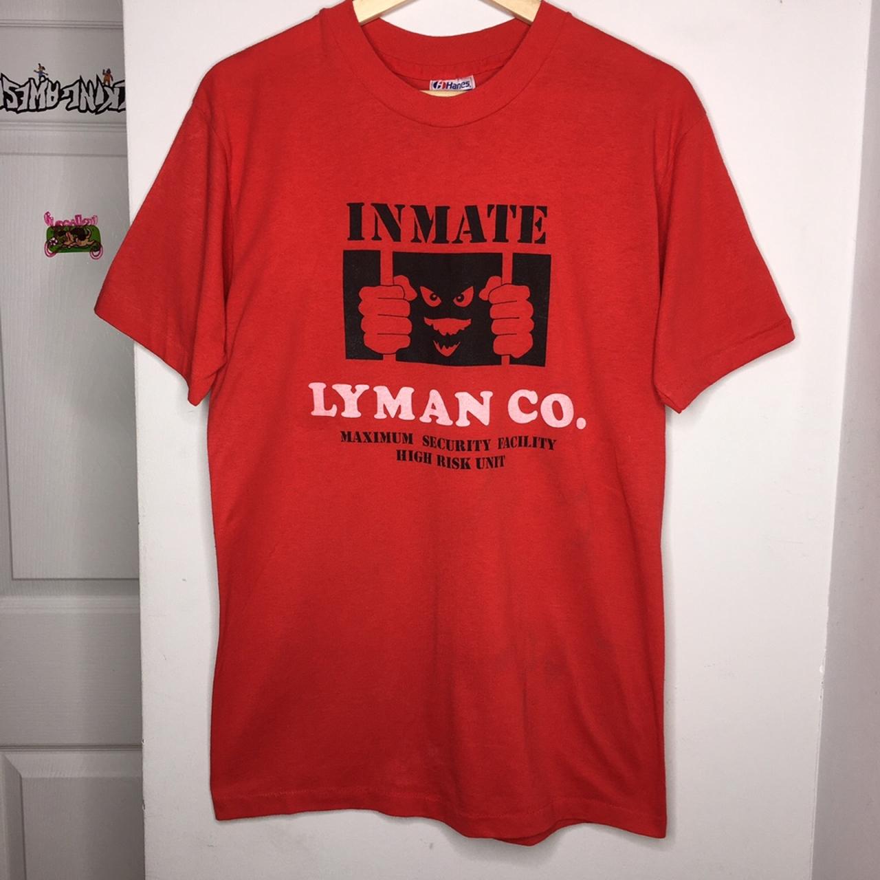 Vintage Prison Tee Shirt made in the usa and single... Depop