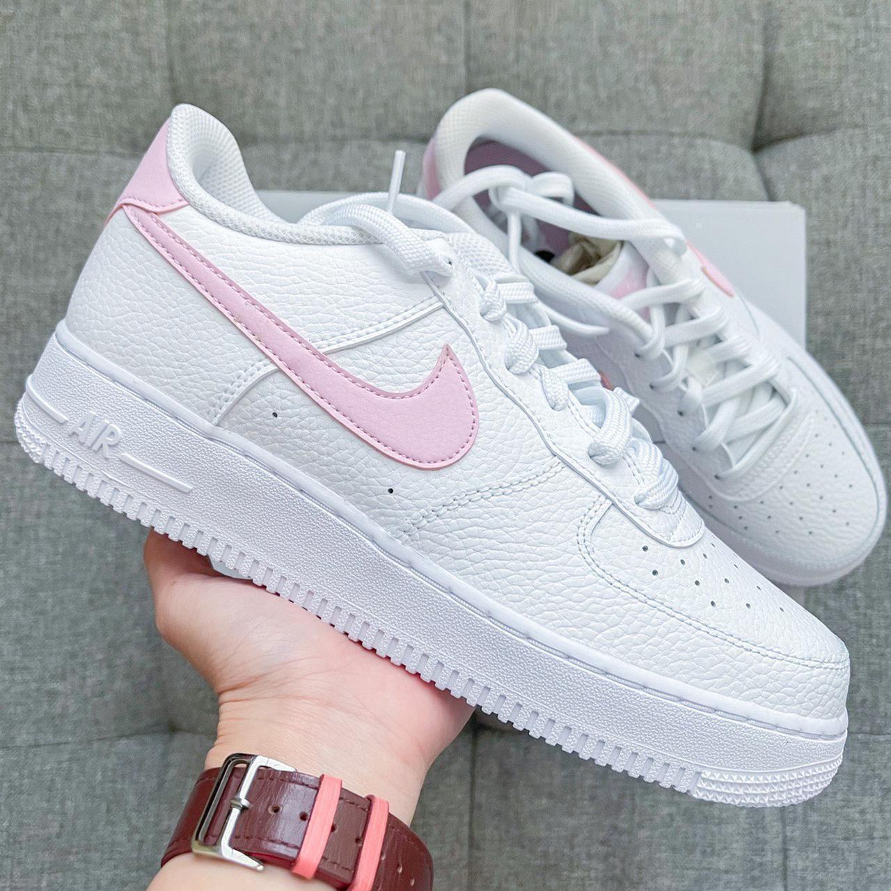 🌸 Nike Air Force 1 white pastel pink shoes 🌸 new... - Depop