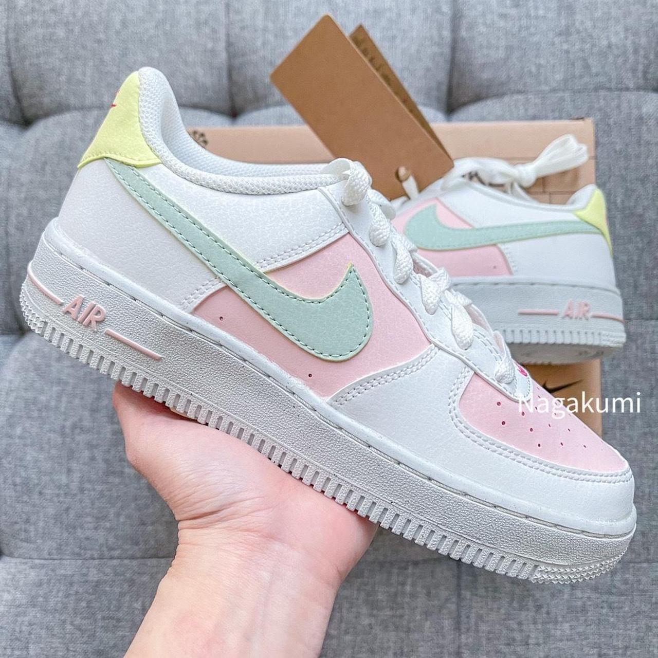 pastel color block air force 1