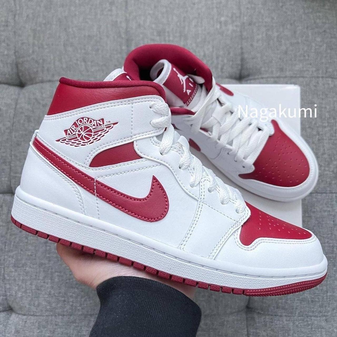 burgundy red jordans