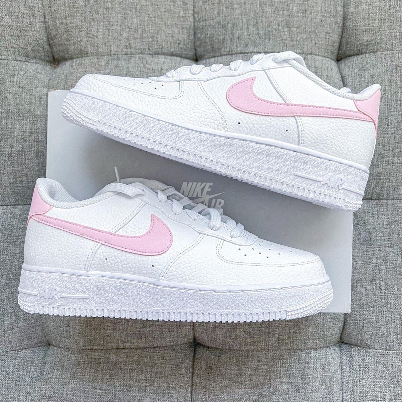 nike air force 1 pastel pink tick