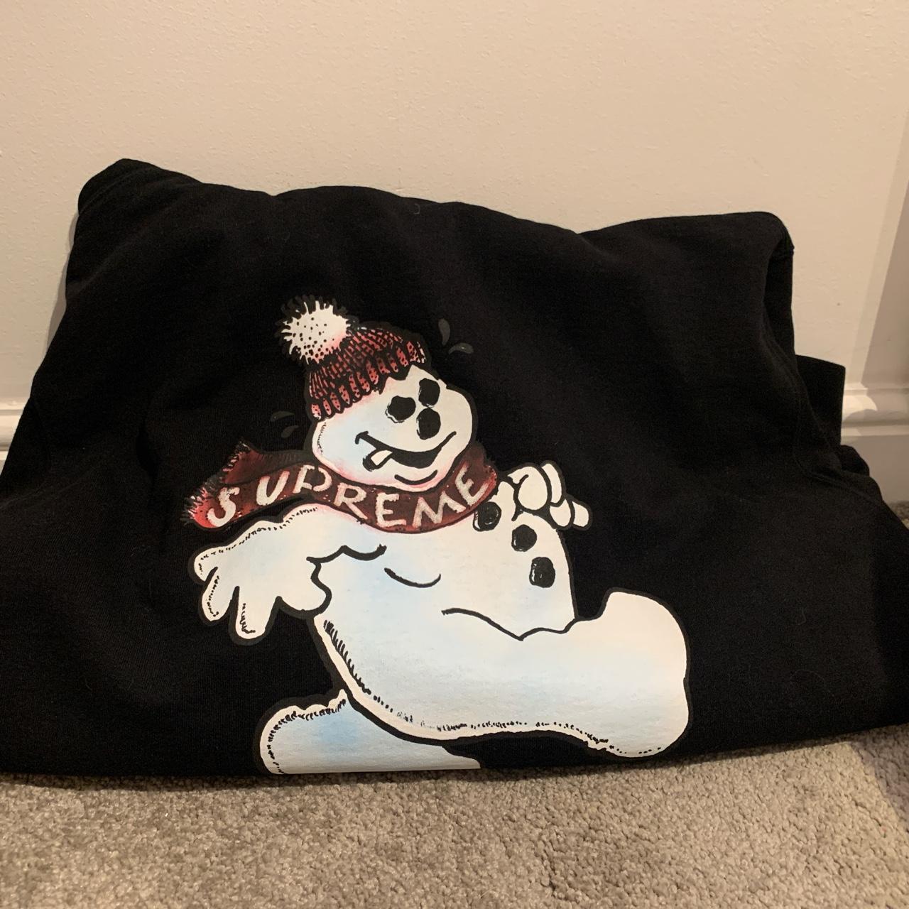 Supreme Snowman Hooded Sweatshirt Dark Royal Blue - Depop