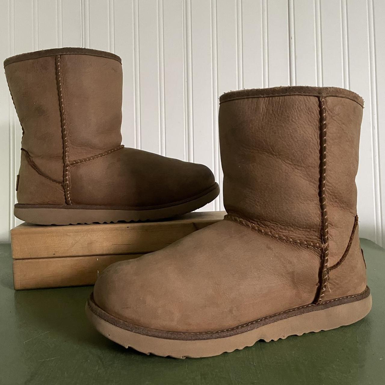 Ugg classic mini sale chestnut waterproof leather