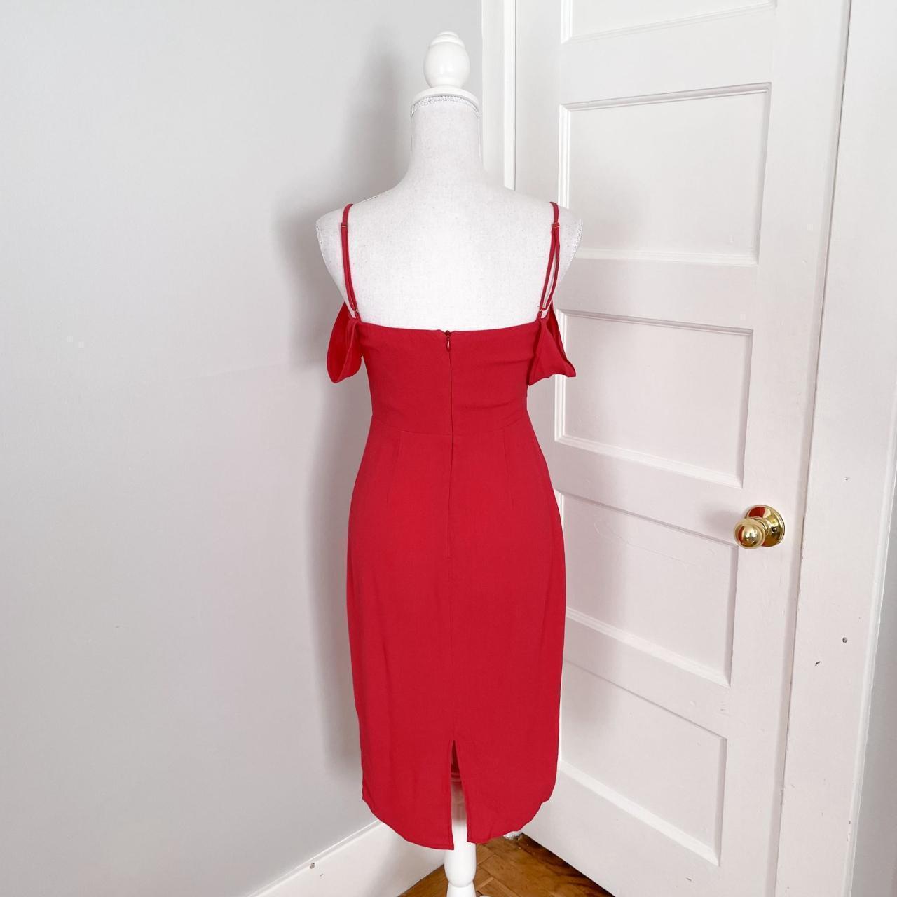 Reformation Rena dress in red Size 2 Sheath... - Depop