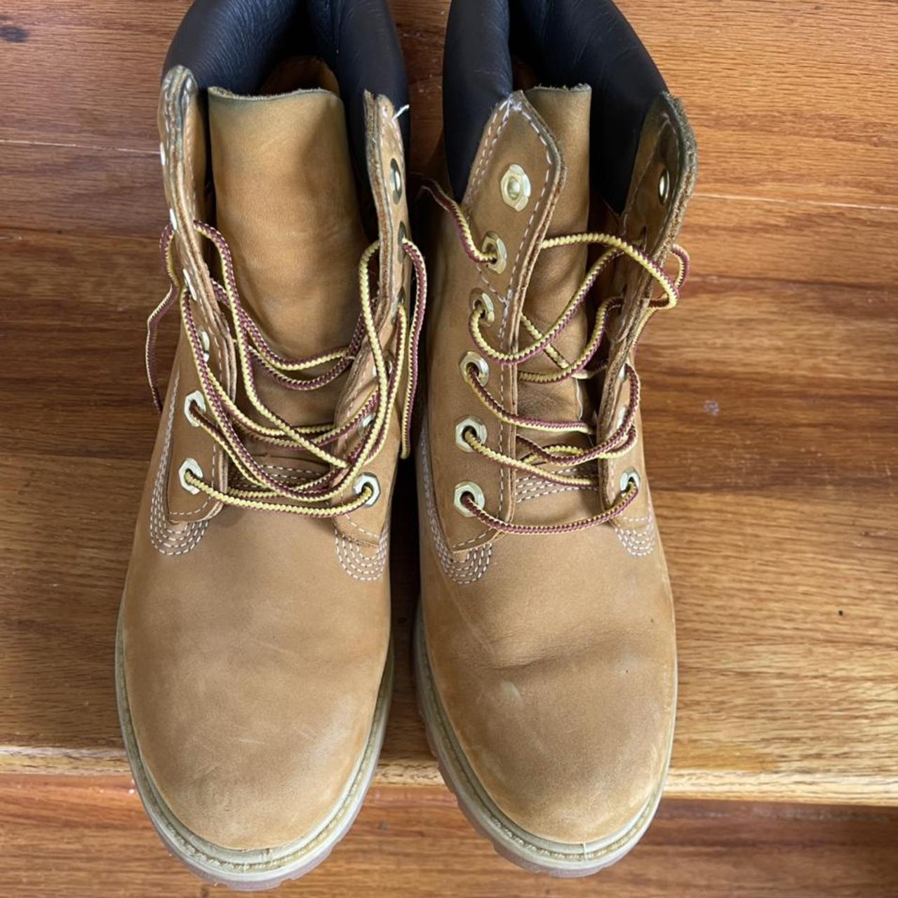 Wheat Timberland work boots Size 8 women/6.5 men... Depop