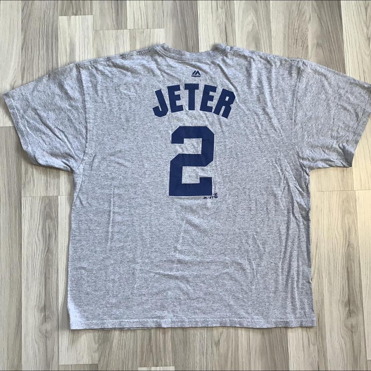 Red New York Yankees Jeter Jersey #sauceinthecity - Depop