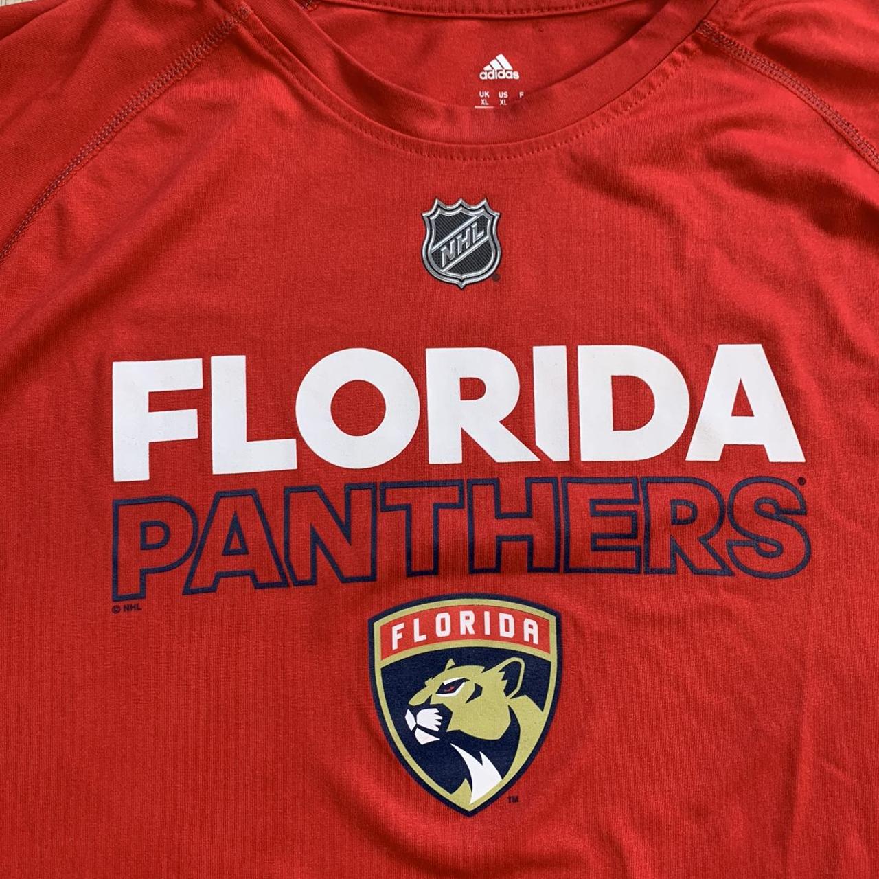2017 Florida Panthers Hockey Adidas Climalite Shirt.... - Depop