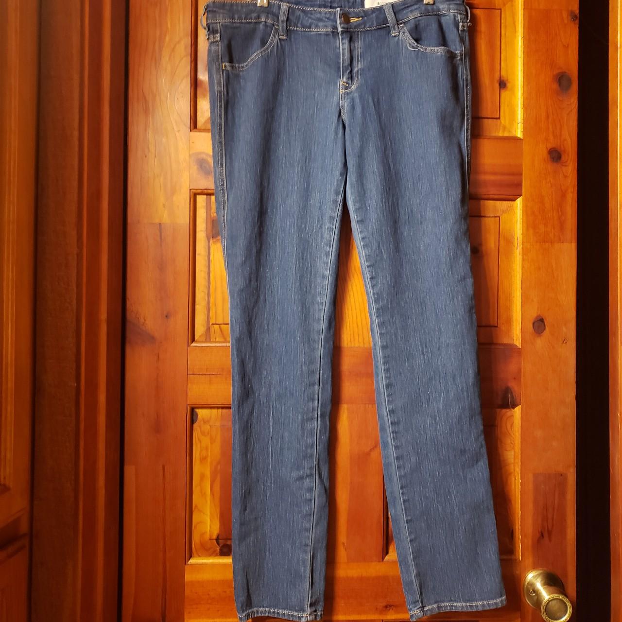 💙&Squin Blue Jeans with button/zipper closure,... - Depop