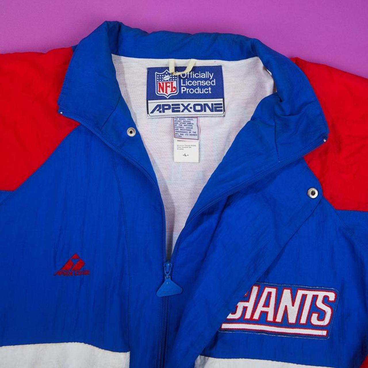 NY Giants vintage jacket Size L #nygiants #vintage - Depop