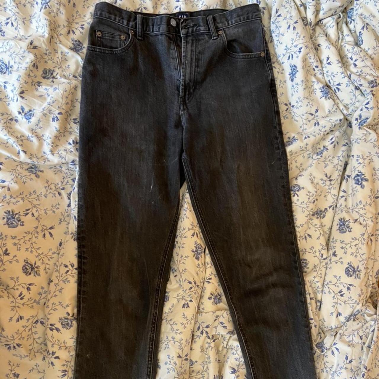 gap mom jeans black