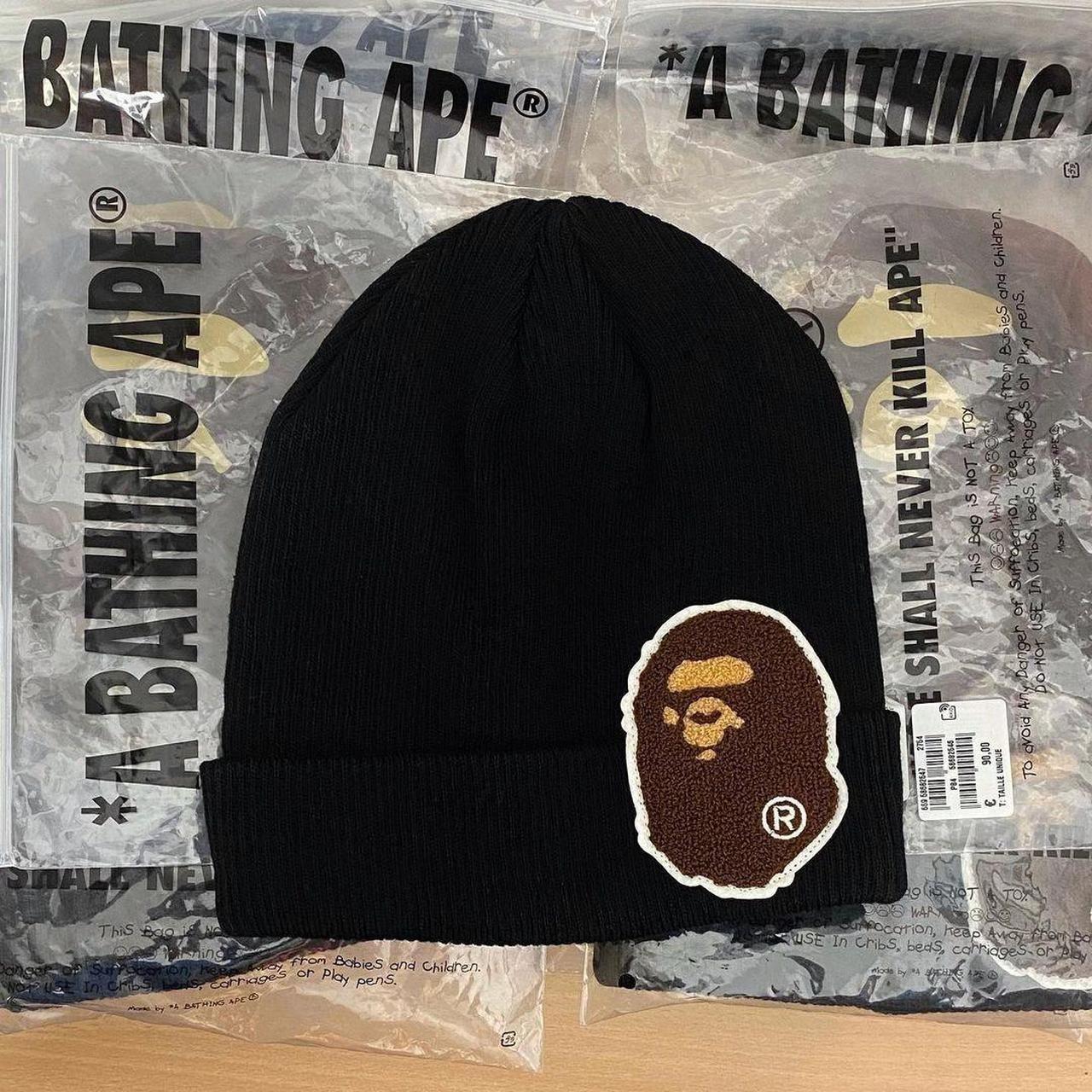 BAPE A BATHING APE Beanie Big Bape head... - Depop