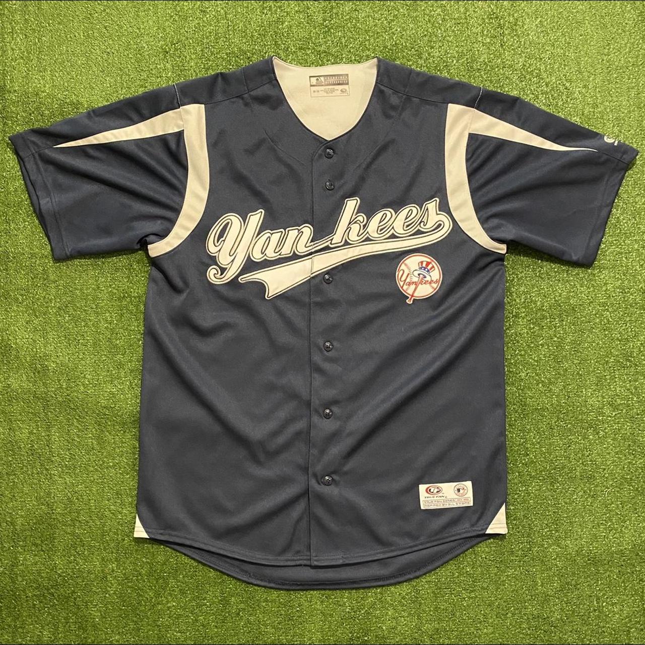 True Fan New York Yankees Jersey Mesh Size XL - Depop