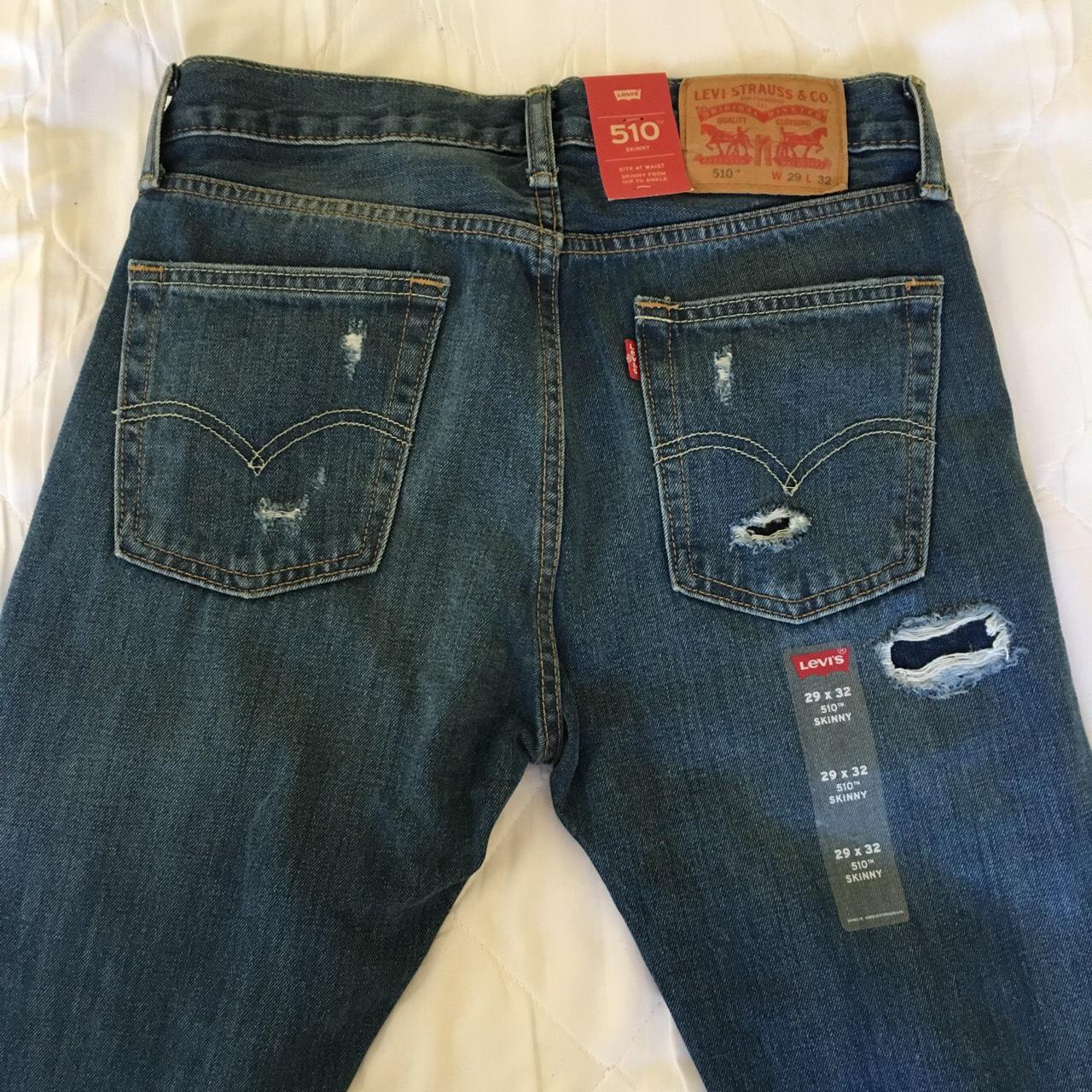 levis 510 ripped