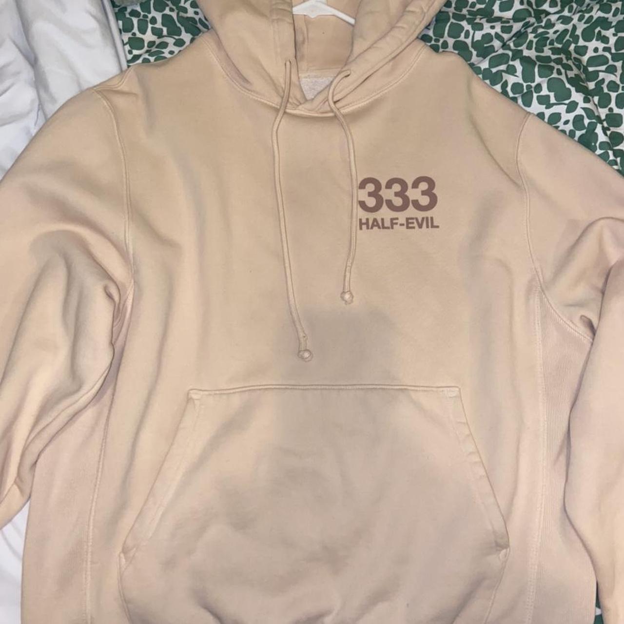 Product Image 1 - Tan half evil hoodie. Only