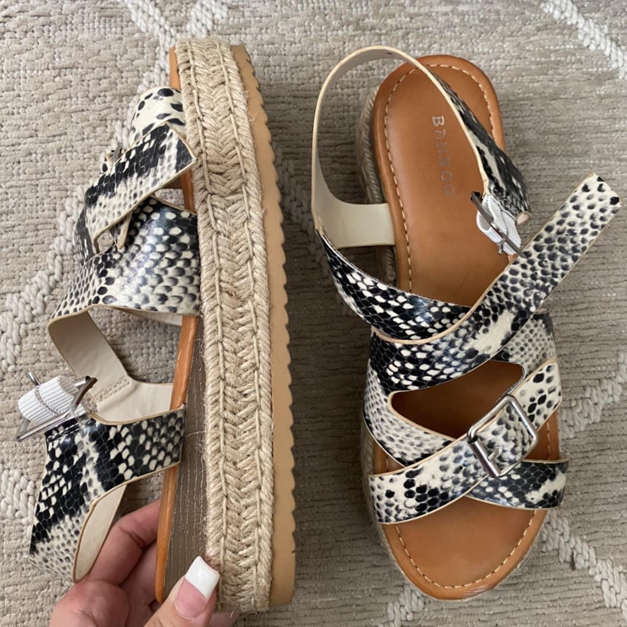 Snakeskin on sale chunky sandals