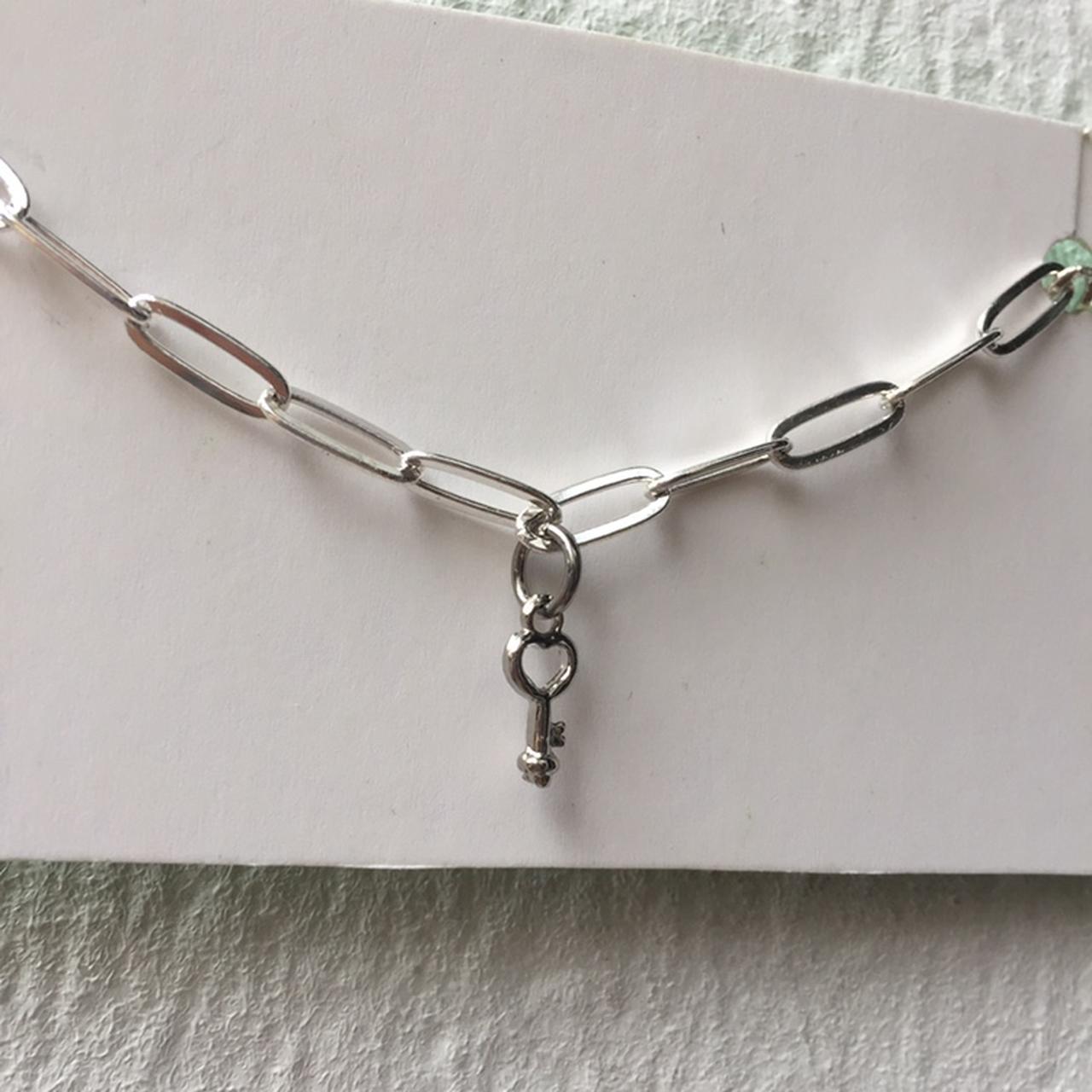 super cute chain bracelet with little key pendant 🗝🔒... Depop