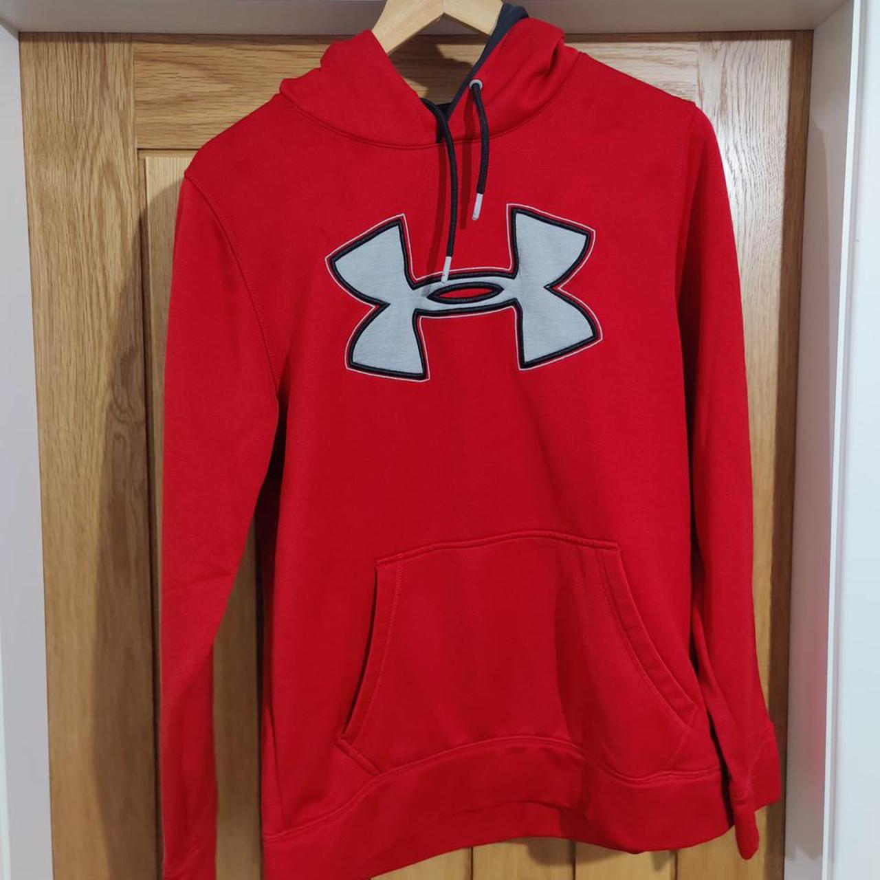 Men’s Under Armour Red Hoodie - small. Worn a... - Depop