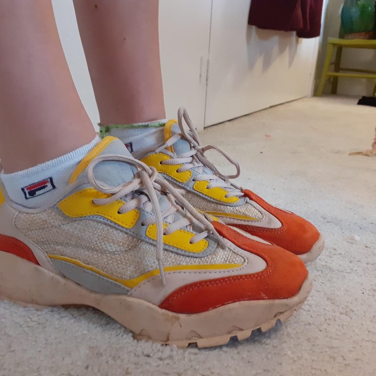 chunky colourful trainers