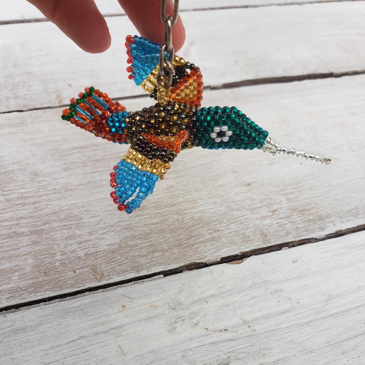 Beaded hot sale hummingbird keychain