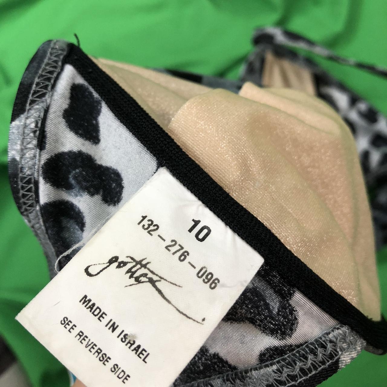 glitter grey cheetah print bathing suit top! In... - Depop