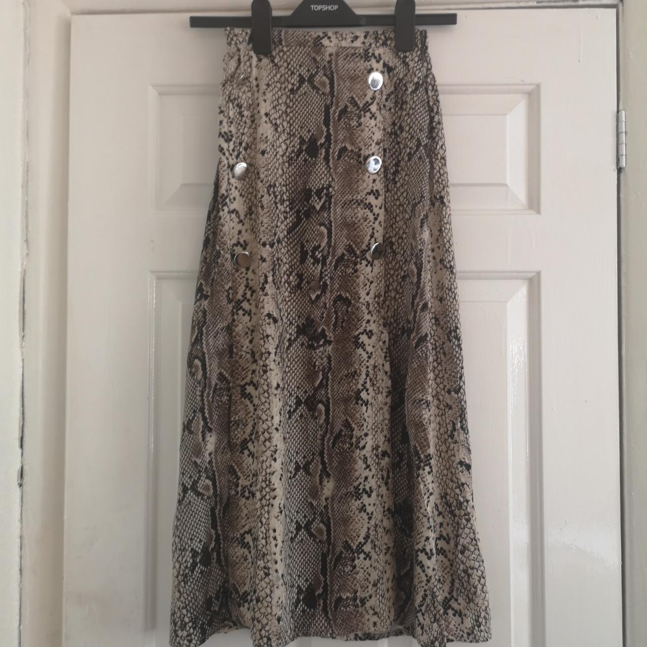 Stradivarius snake print on sale dress