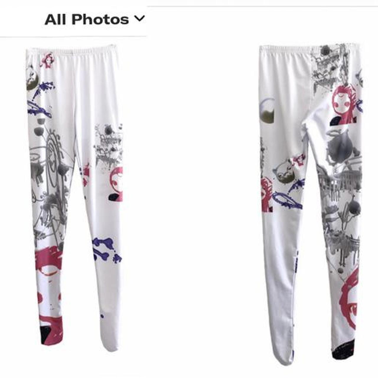 Messy photos. Front back of sticker tights Medium... - Depop