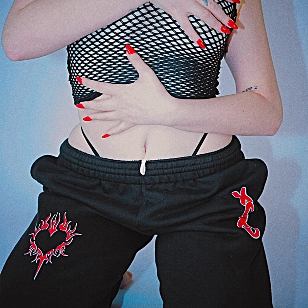 Xoxo not yours sweat pants! ☠️♥️ super cute and cozy!!... - Depop