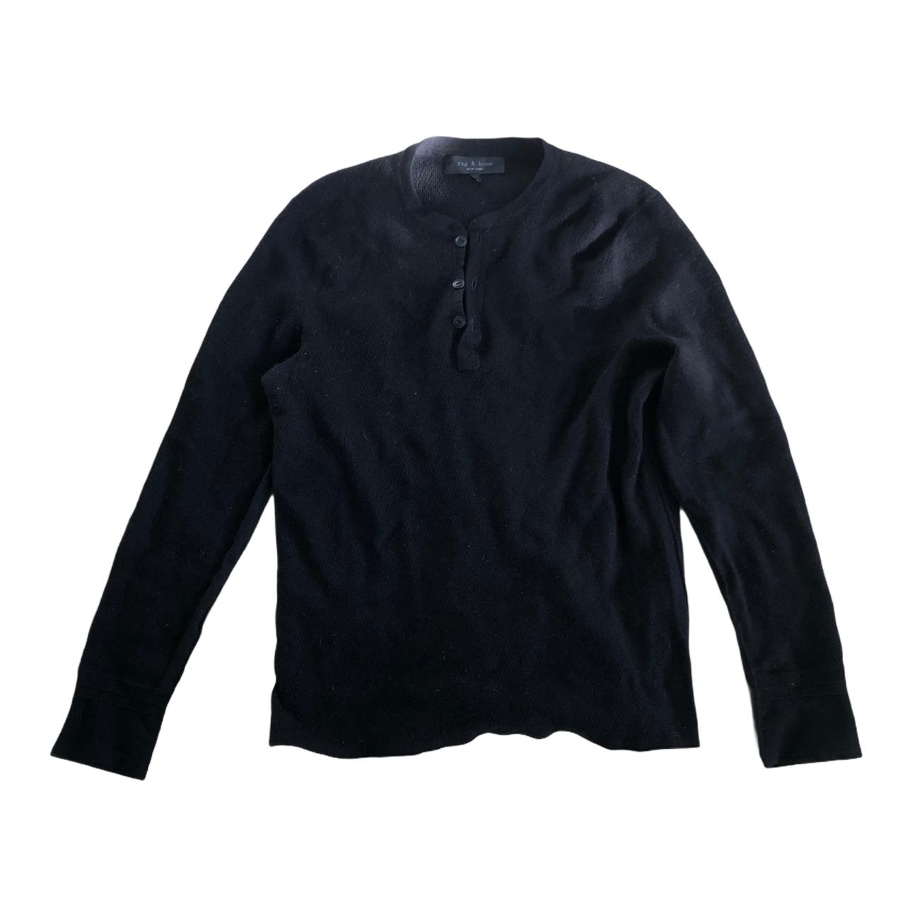 Rag & Bone Men's Black Jumper Depop