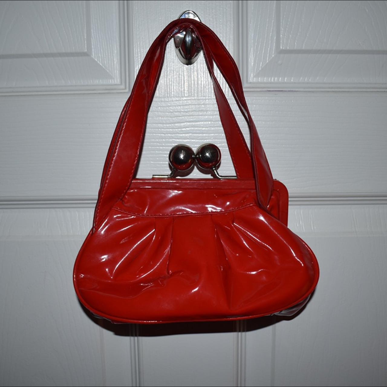 Red shiny online purse