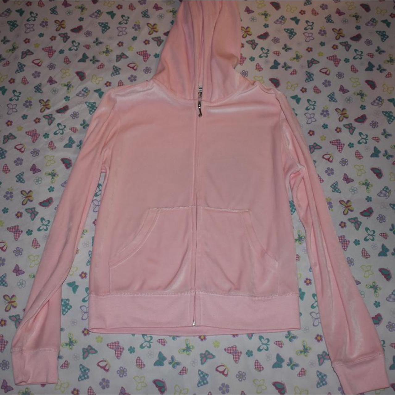 baby pink y2k juicy couture velour tracksuit with... - Depop