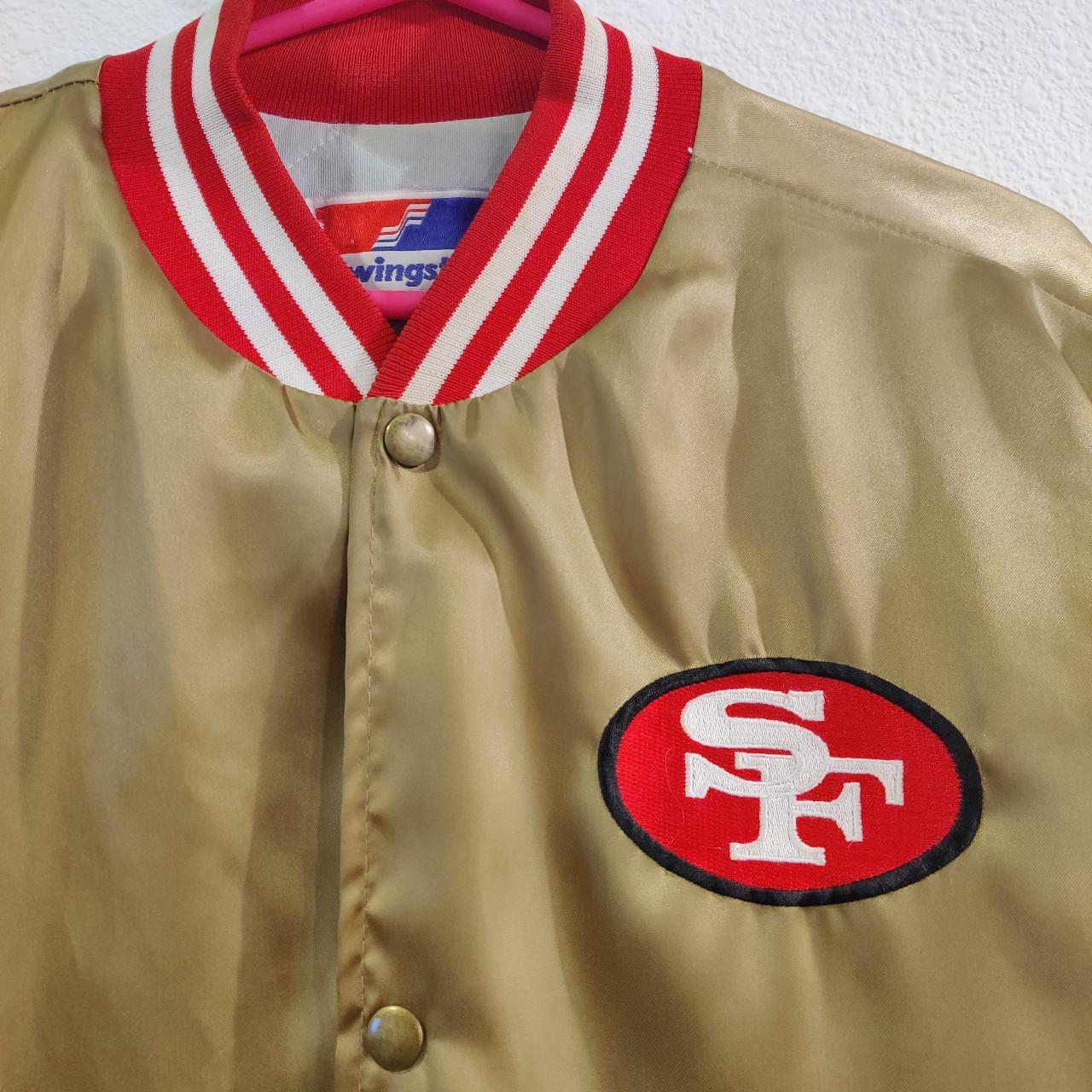 SAN FRANCISCO 49ERS SWINGSTER SATIN STARTER JACKET - Depop