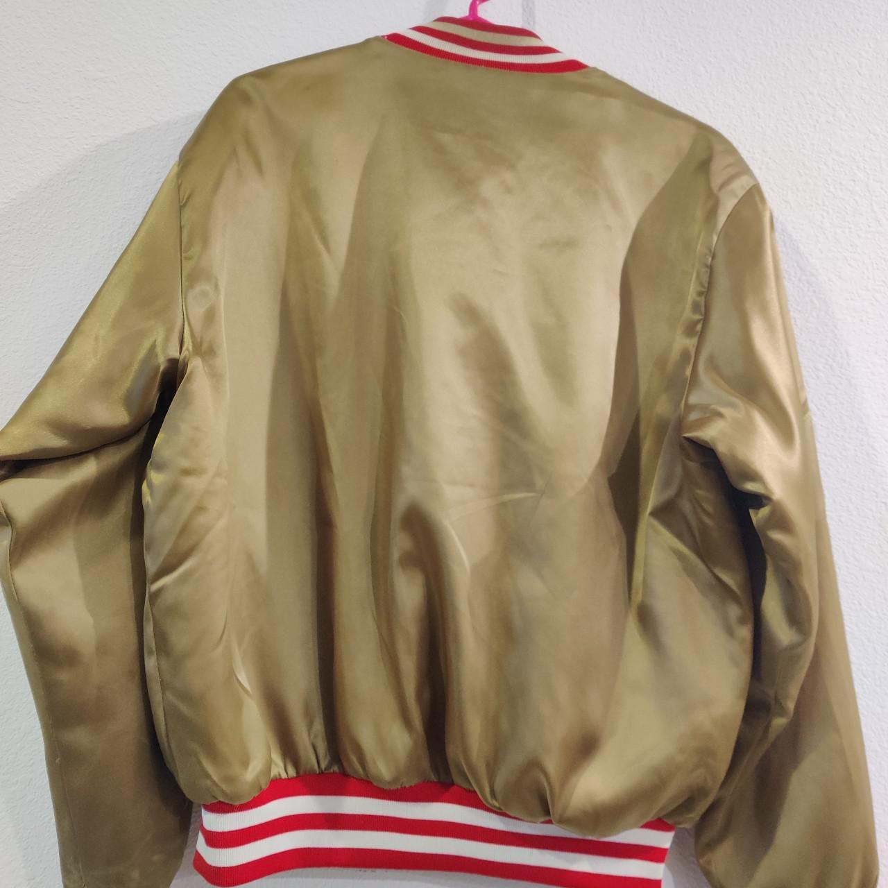 SAN FRANCISCO 49ERS SWINGSTER SATIN STARTER JACKET - Depop