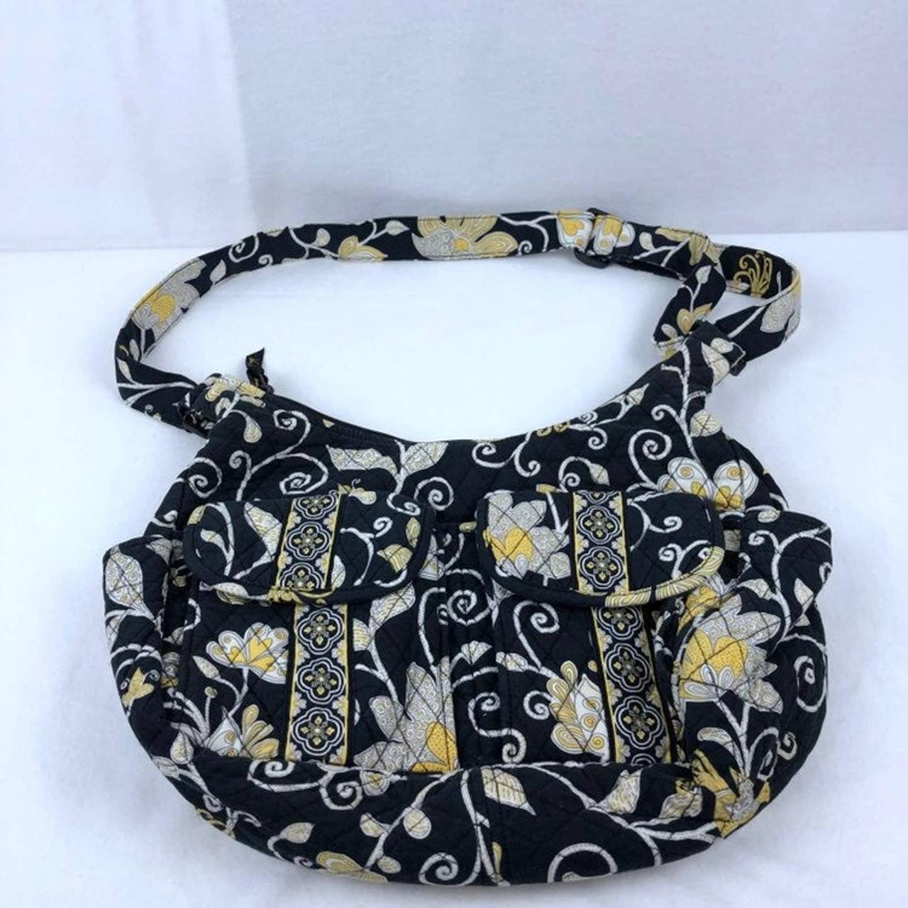 vera bradley yellow and black pattern