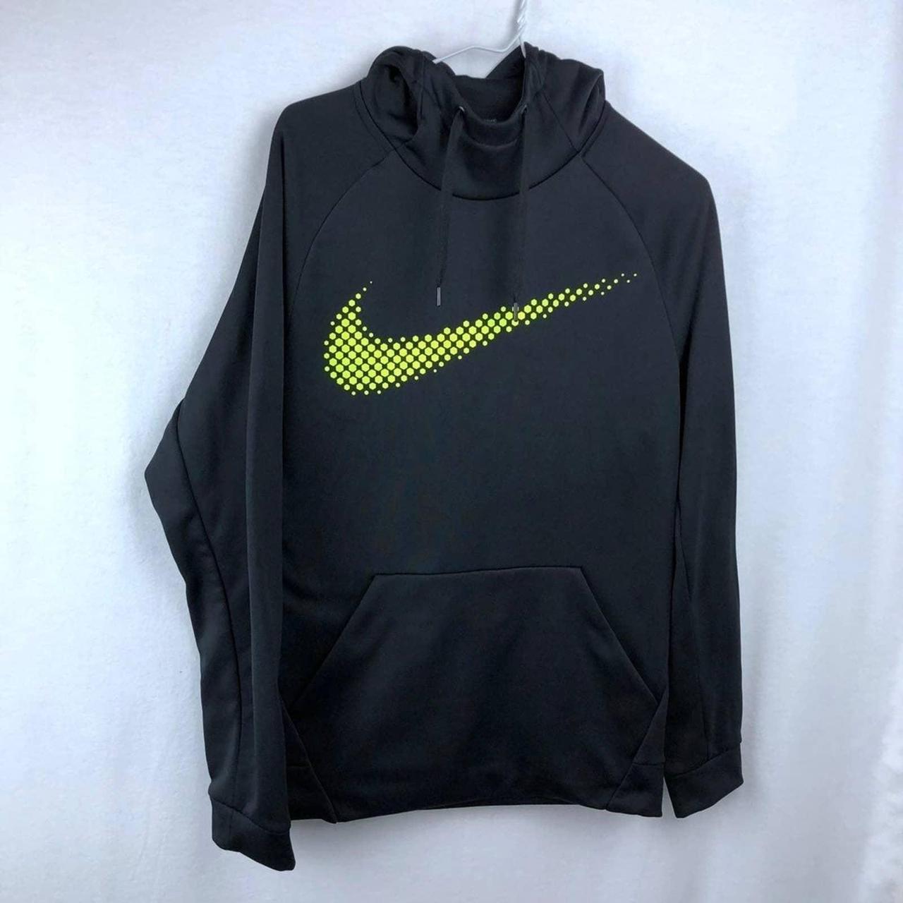 Black and Yellow Nike ThermaFit Hoodie. In great... Depop