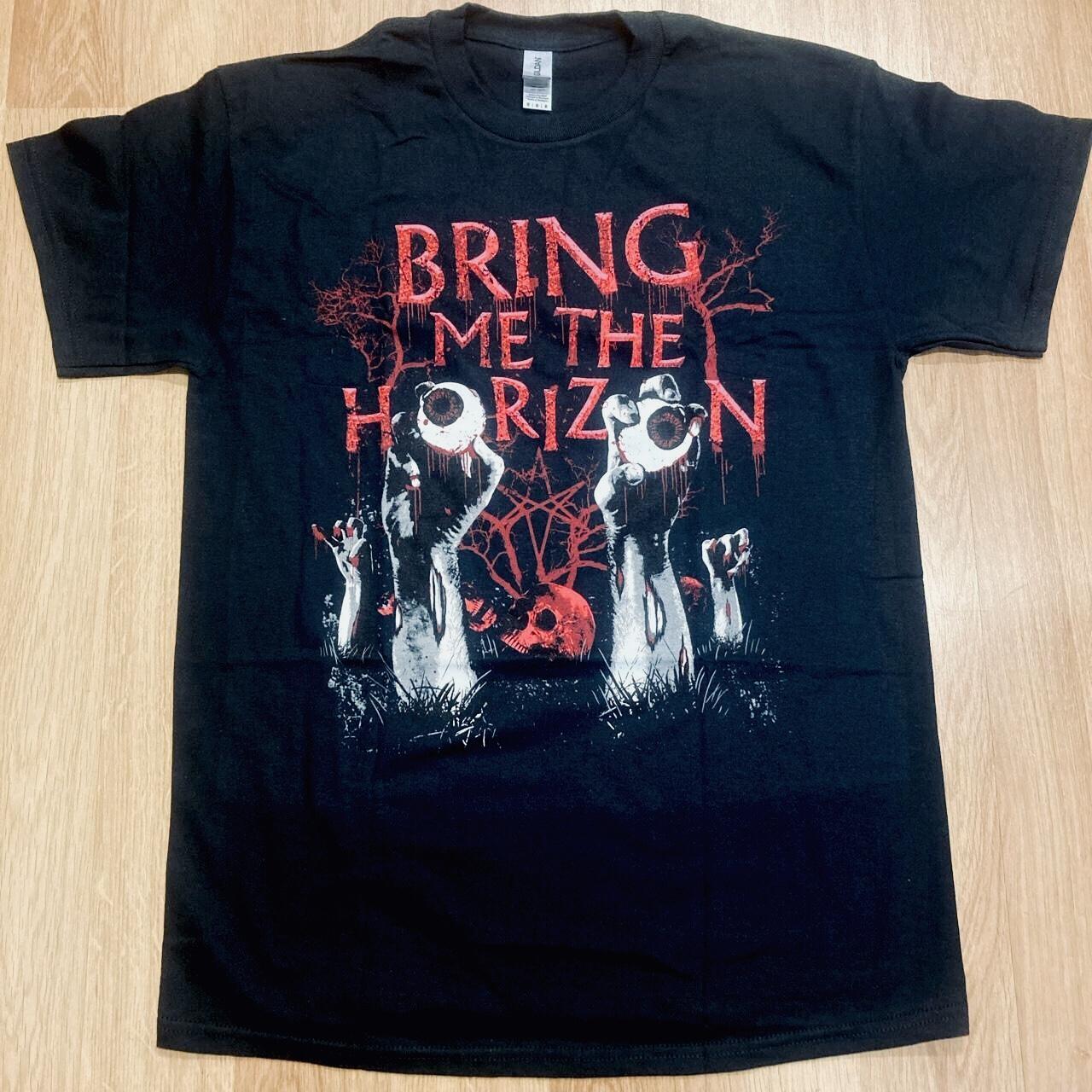 BRING ME THE HORIZON UNISEX T-SHIRT: GRAVEYARD EYES... - Depop