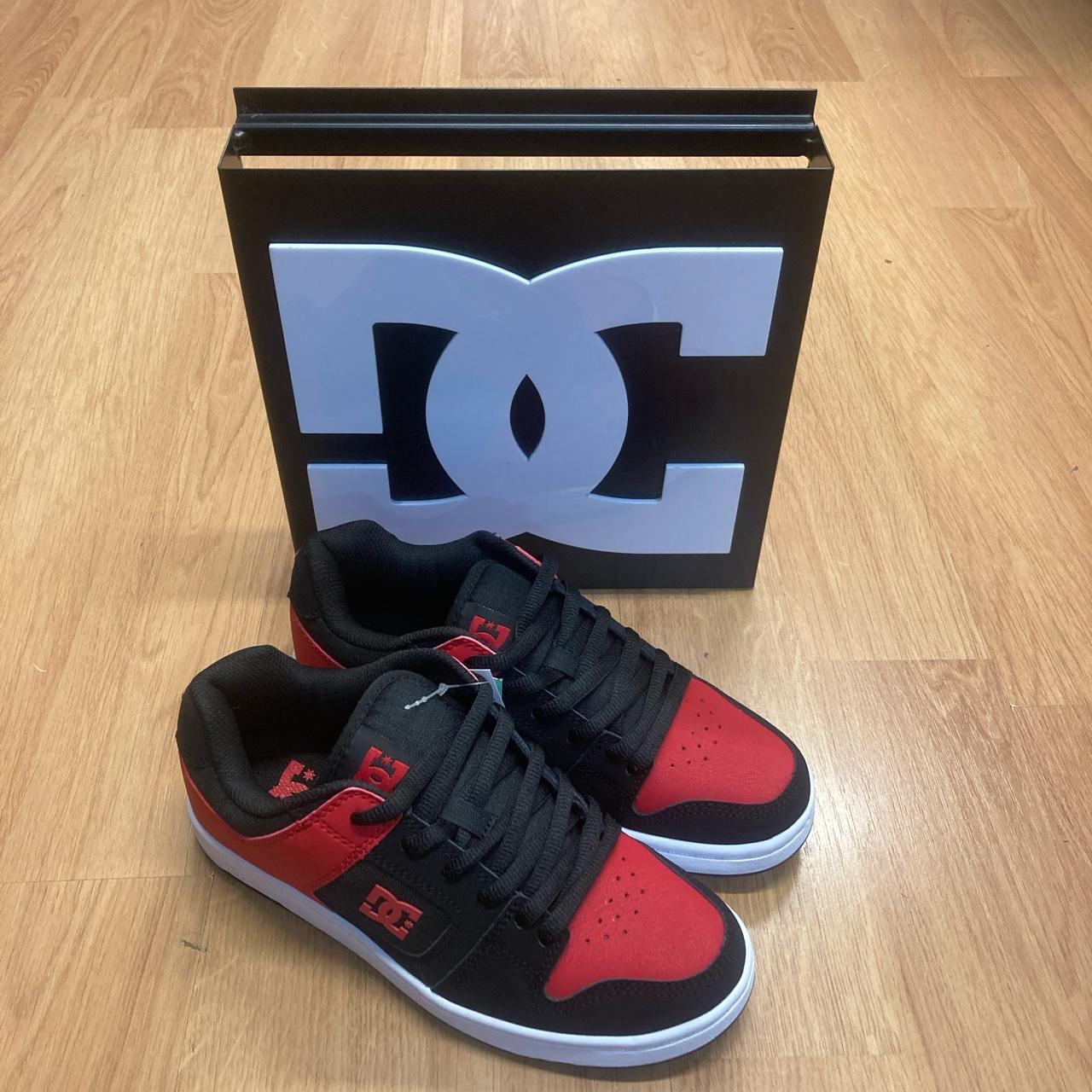 dc red shoes