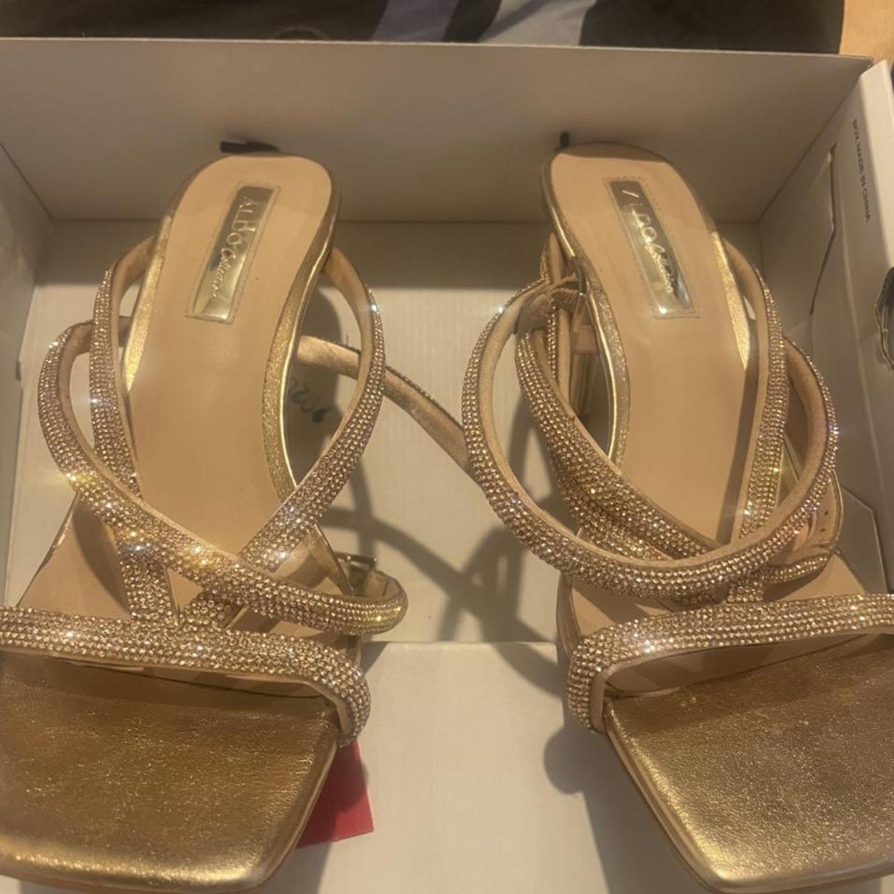 aldo rose gold sneakers