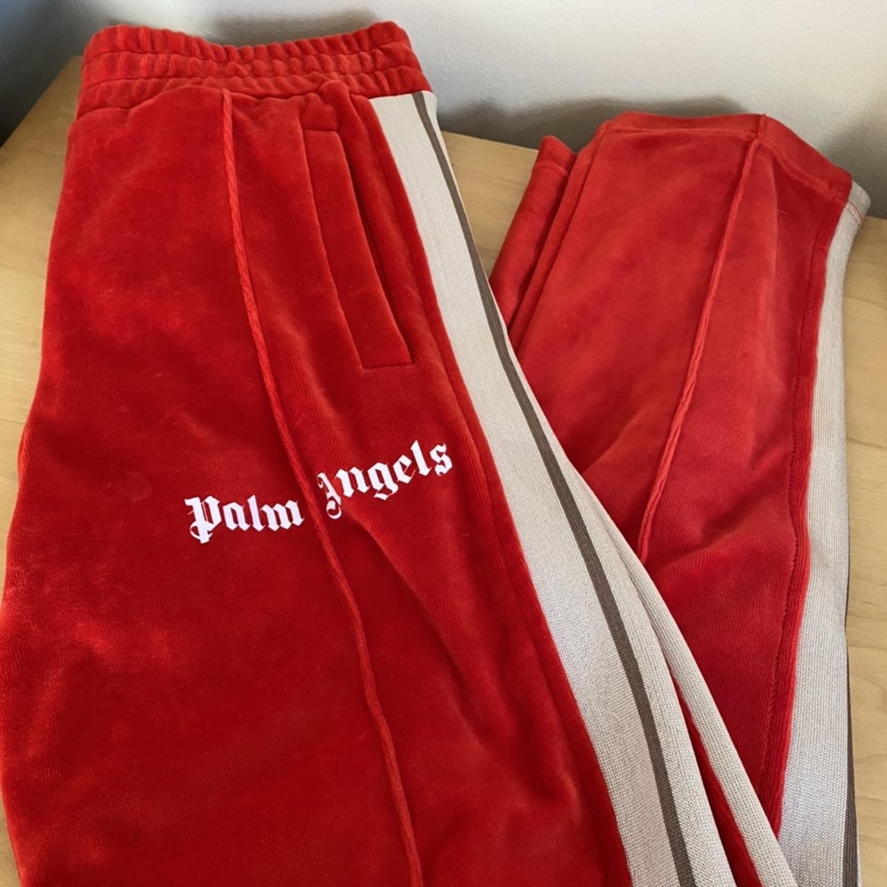 Palm angels sale pants red