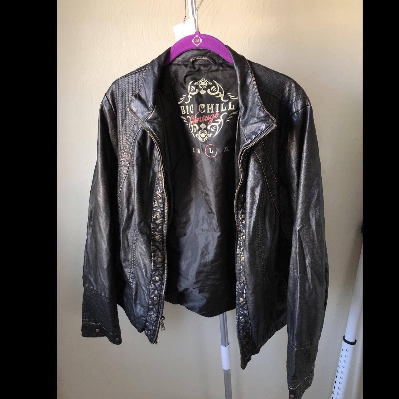 Big chill vintage pleather jacket