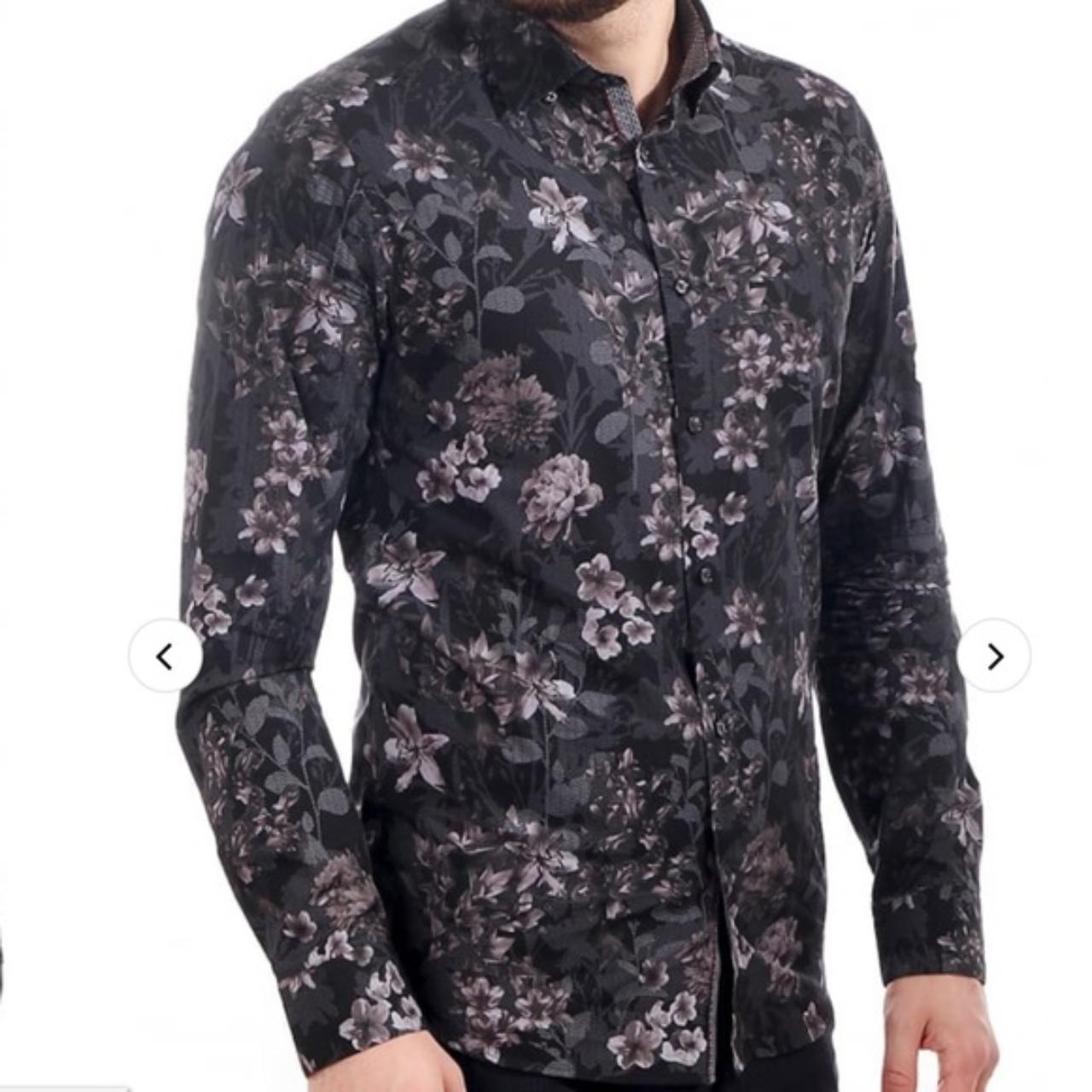 ted baker black floral shirt