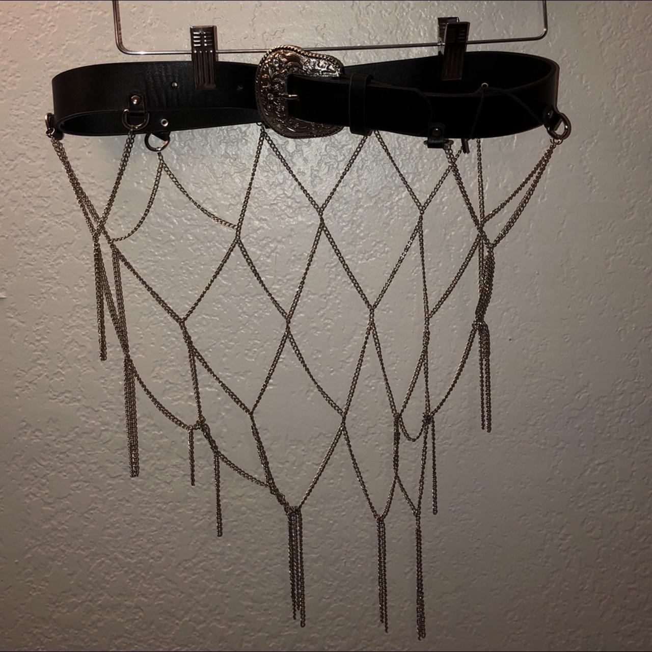 Nasty gal chain belt, super cute on. Worn once.... Depop