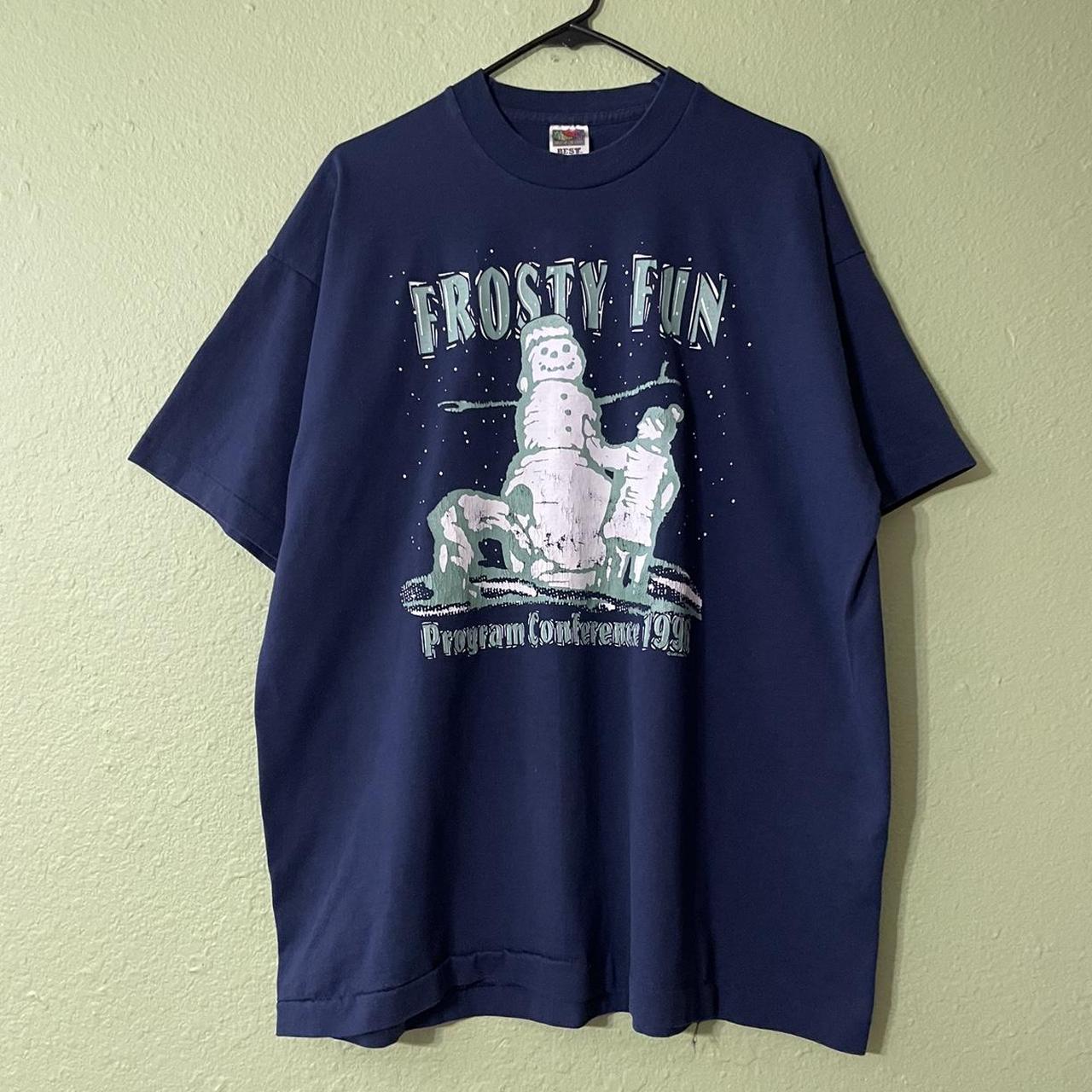 Fit for Me by Fruit of the Loom Men's Navy and Green T-shirt