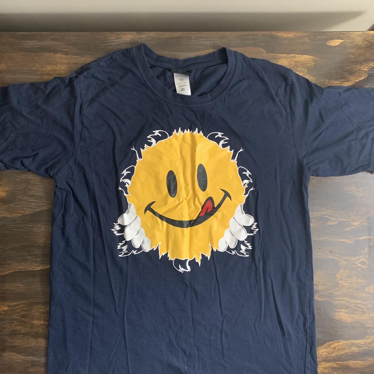 90’s Smiley Face T-Shirt Joe Boxer Blue Shirt, This...