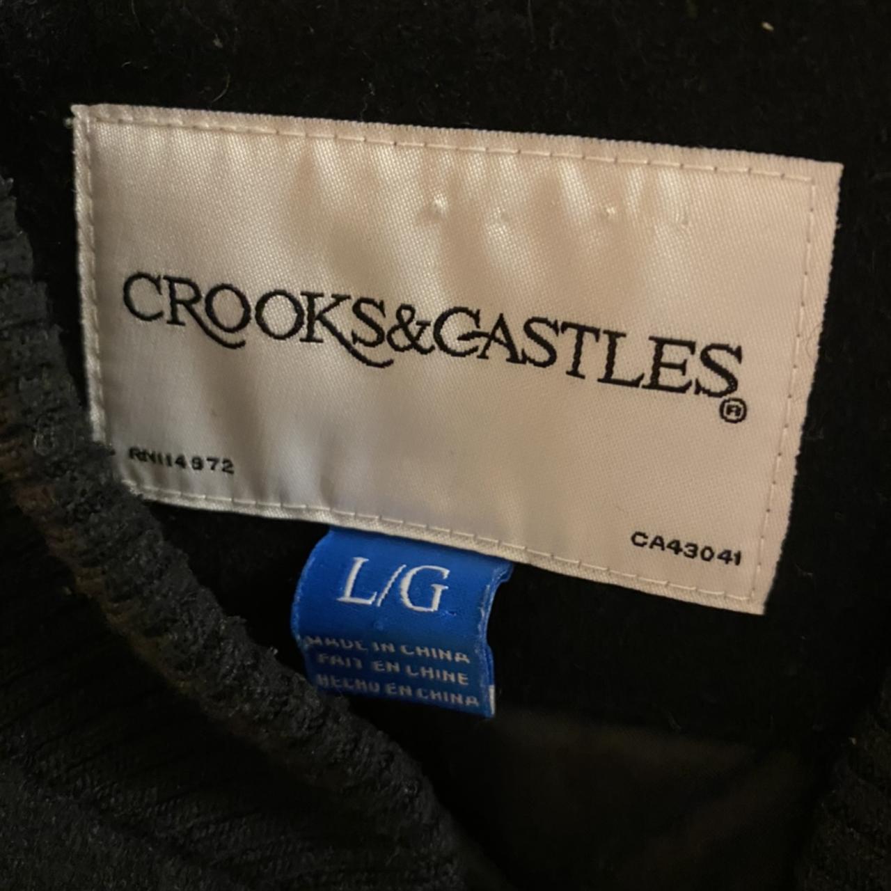 Crooks & Castles Triple Black Varsity Letterman... - Depop