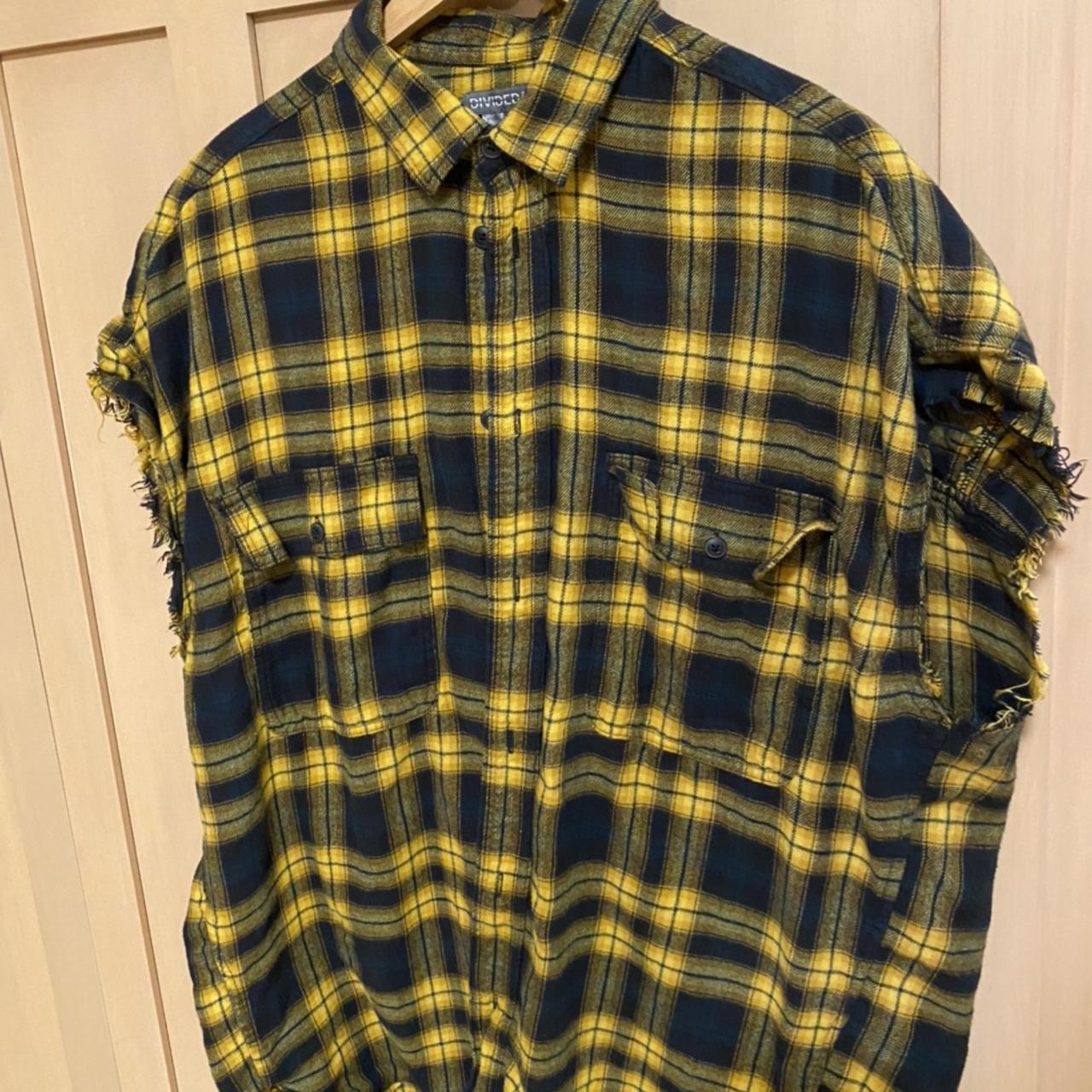 Divided H&M Cut Off Sleeve Button Down Shirt - Depop