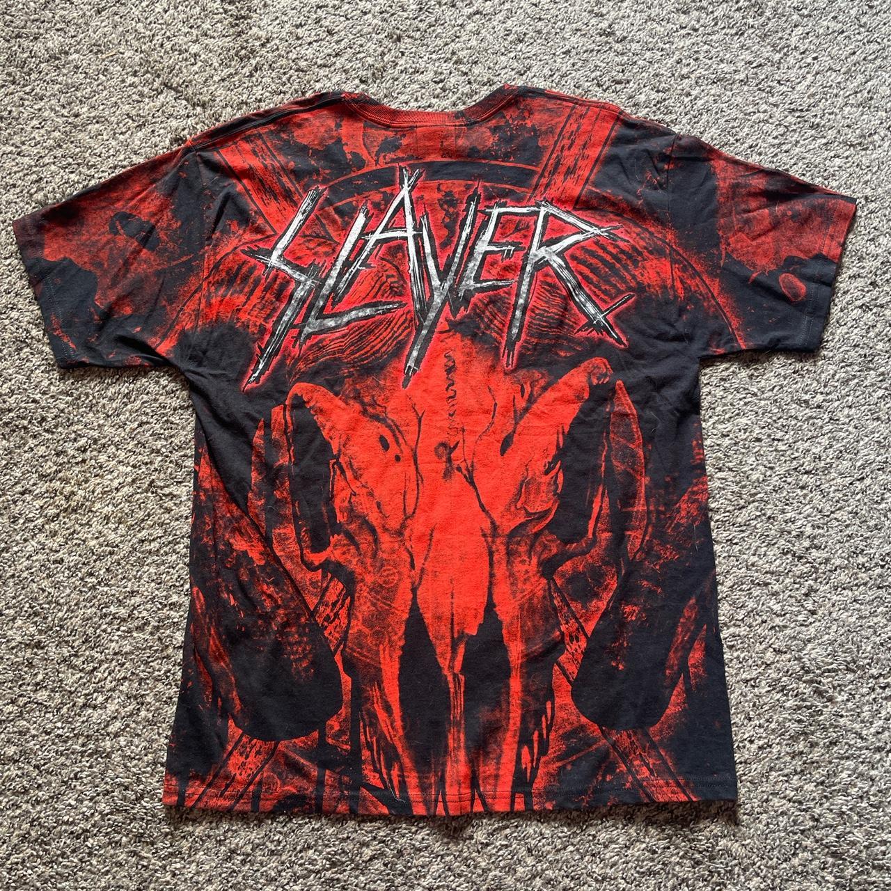 Vintage AOP Slayer band tee‼️‼️, Insane piece  , Sz...