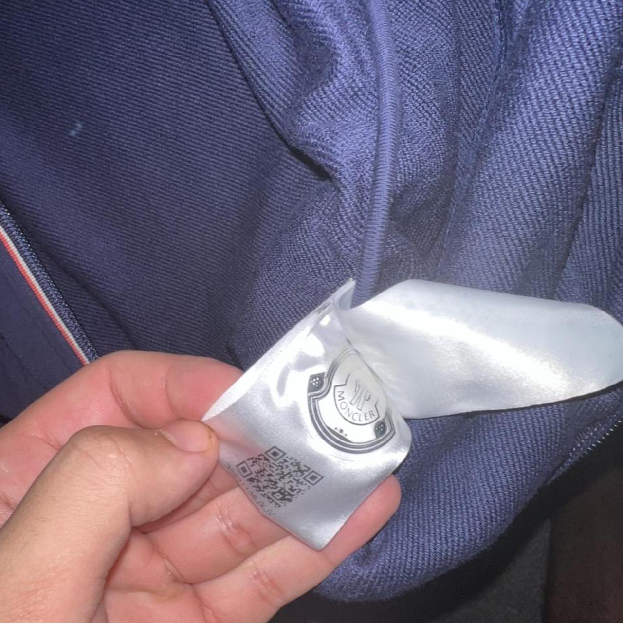 Moncler jacket hoodless Very good condition QR code... Depop