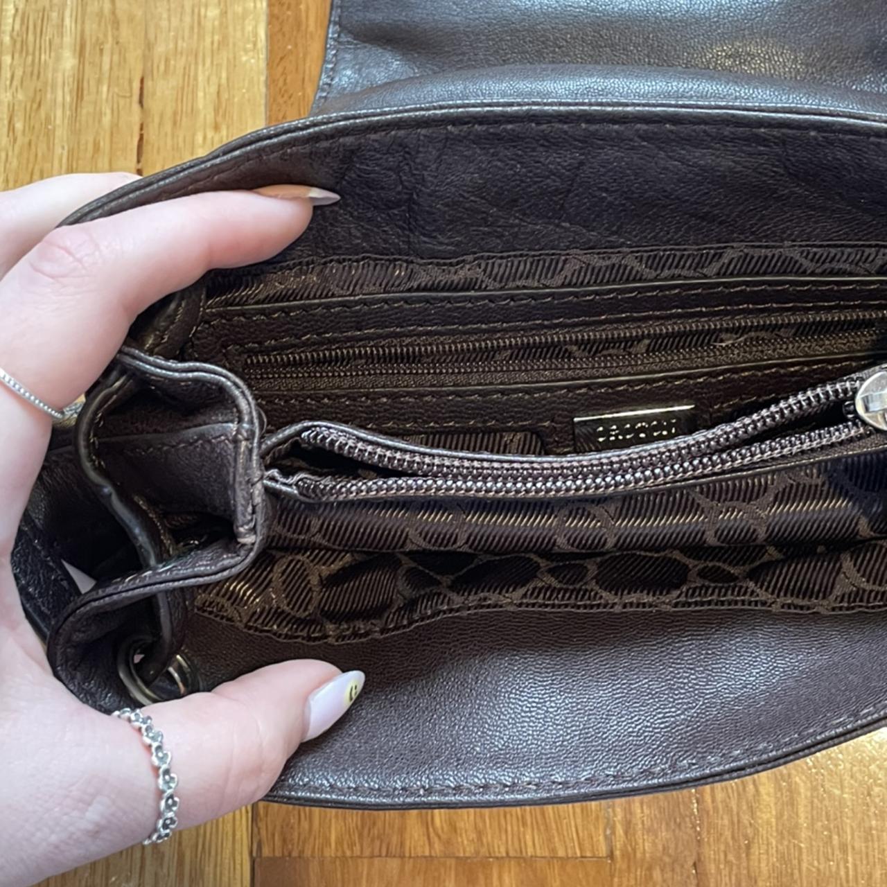 black vintage Oroton bag with adjustable... Depop