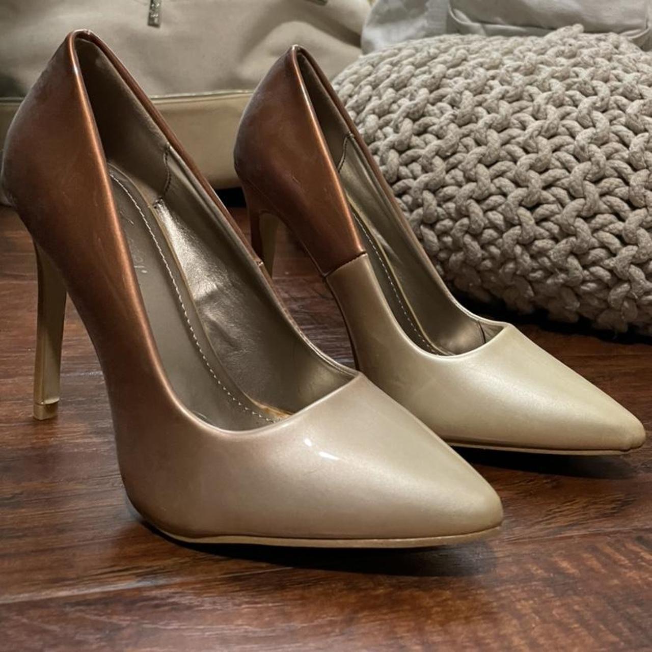 Bronze pumps hot sale heels